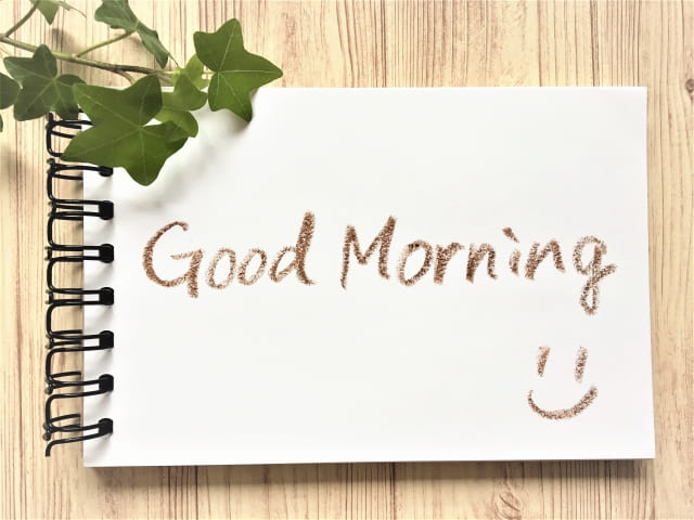 あいさつから始める