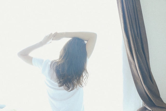 朝方に日光が入るようにする