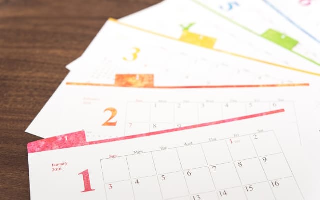 スケジュールを立てる